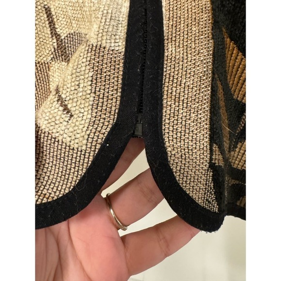 Coldwater Creek Tapestry Medium Light Jacket Zipper Front Neutrals - Picture 5 of 6